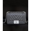 C-C Small Boy Handbag A67086 Dark Gray