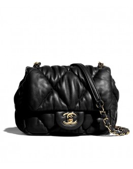 C-C Small Flap Bag AS2232 Black