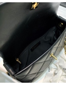 C-C Small Flap Bag AS2299 Black