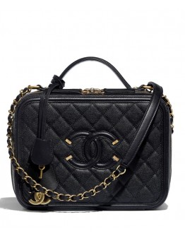 C-C Black Vanity Case Bag A93344 Black