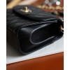 C-C Mini Flap Bag With Top Handle AS2477 Black