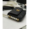 C-C Flap Card Holder With Chain AP2185 Black