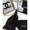C-C Quilted Bi-fold Wallet in Lambskin Black