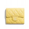 C-C Classic Small Flap Wallet A81900 Yellow