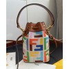 Fendi Mon Tresor Mini-bag In Canvas 8BS010 Coffee
