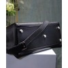 Fendi Peekaboo Fit Smooth black leather bag 7VA4069 Black