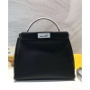 Fendi Peekaboo Regular Multicolour leather bag 8BN290 Black