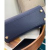 Fendi Peekaboo Iconic Essentially Leather Bag Dark Blue