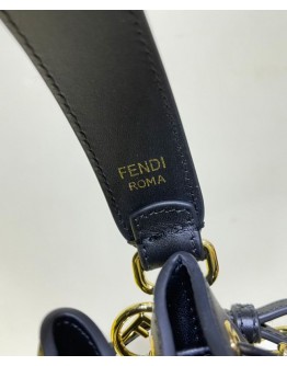 Fendi Mon Tresor Raffia Mini-Bag 8BS010 Black