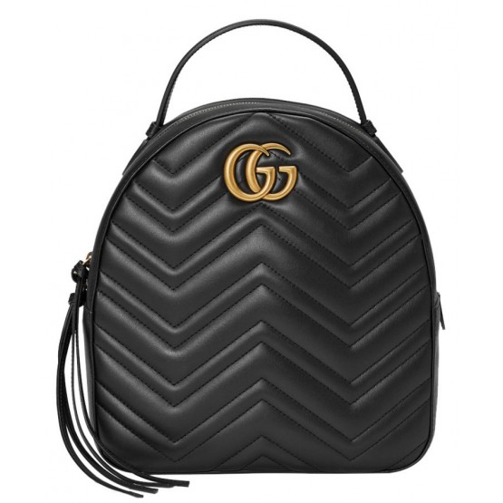 Gucci GG Marmont Quilted Leather Backpack Bag 476671