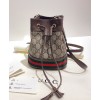 Gucci Ophidia Mini GG Bucket Bag 550620 Dark Coffee