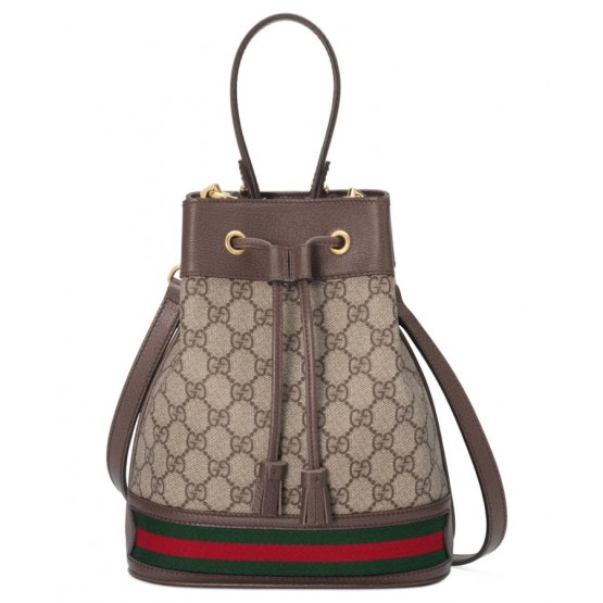 Gucci Ophidia Small GG Bucket Bag 550621 Dark Coffee