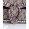 Gucci Dionysus GG Supreme shoulder bag with crystals 400249