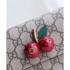 Gucci GG Supreme mini bag with cherries Red