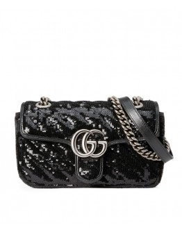 Gucci GG Marmont mini sequin shoulder bag