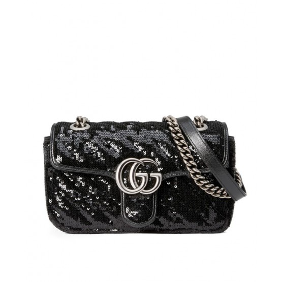 Gucci GG Marmont mini sequin shoulder bag