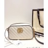 Gucci GG Marmont Small Shoulder Bag 447632 White