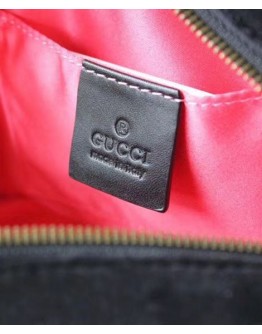 Gucci GG Marmont velvet small shoulder bag 447632 Black