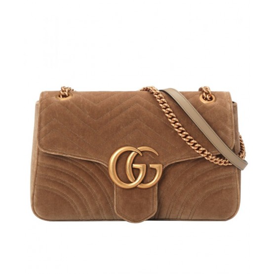 Gucci GG Marmont medium velvet shoulder bag 443496