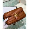 Gucci GG Marmont 26cm Small Matelasse Shoulder Bag 443497 Coffee