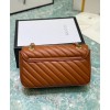 Gucci GG Marmont 26cm Small Matelasse Shoulder Bag 443497 Coffee