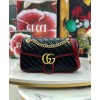 Gucci GG Marmont small shoulder bag 443497 Black