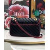 Gucci GG Marmont small shoulder bag 443497 Black