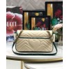 Gucci Online Exclusive GG Marmont raffia small shoulder bag 443497