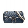 Gucci GG Marmont Small Shoulder Bag 443497 Blue