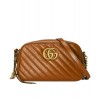 Gucci GG Marmont Small Matelasse Shoulder Bag 447632 Coffee