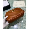 Gucci GG Marmont Small Matelasse Shoulder Bag 447632 Coffee