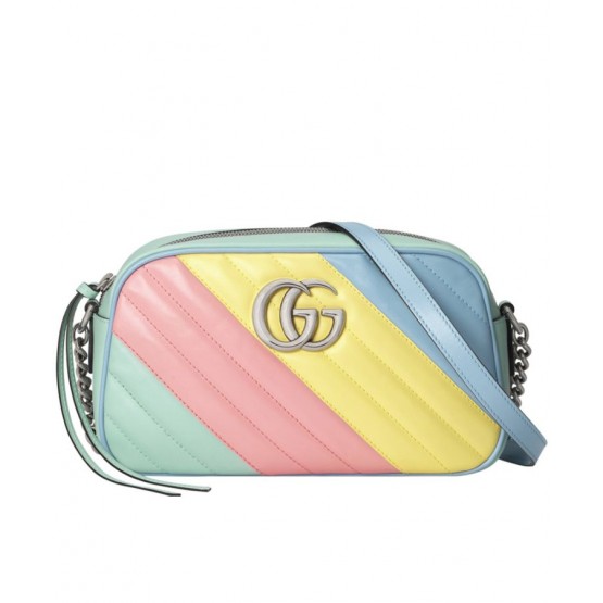 Gucci GG Marmont small shoulder bag 447632 Blue