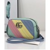 Gucci GG Marmont small shoulder bag 447632 Blue