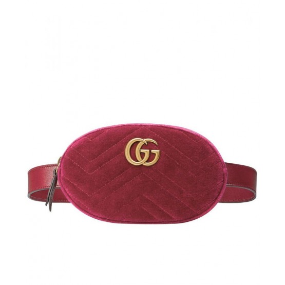 Gucci GG Marmont matelasse velvet belt bag 476434