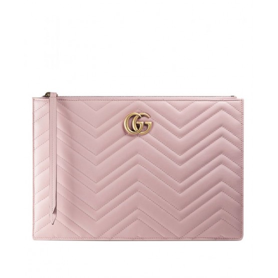 Gucci GG Marmont matelasse leather pouch 476440