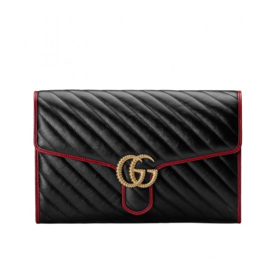 Gucci GG Marmont clutch 498079 Black