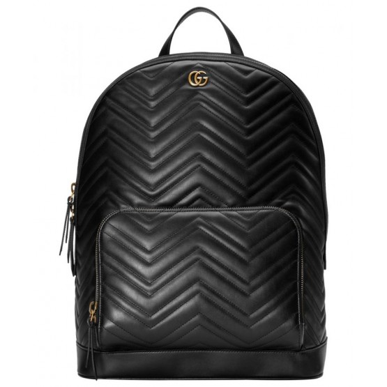 Gucci GG Marmont matelasse backpack 523405 Black