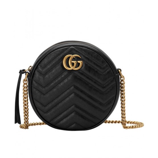 Gucci GG Marmont Mini Round Shoulder Bag 550154