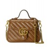 Gucci GG Marmont small top handle bag 583571 Coffee