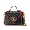 Gucci GG Marmont mini top handle bag 583571 Black