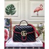 Gucci GG Marmont mini top handle bag 583571 Black