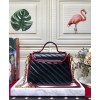 Gucci GG Marmont mini top handle bag 583571 Black