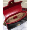 Gucci GG Marmont mini top handle bag 583571 Black