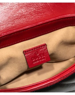 Gucci GG Marmont mini top handle bag 583571 Black