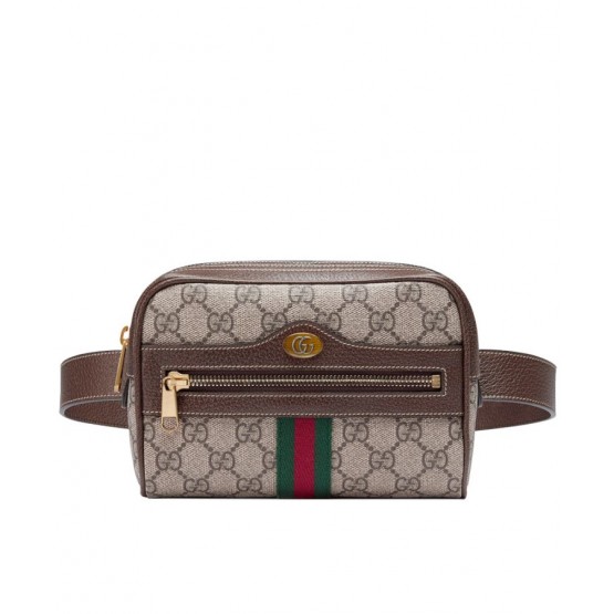 Gucci Ophidia GG Supreme small belt bag 517076 Dark Coffee