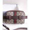 Gucci Ophidia GG Supreme small belt bag 517076 Dark Coffee