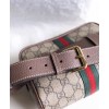 Gucci Ophidia GG Supreme small belt bag 517076 Dark Coffee