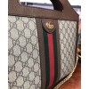 Gucci Ophidia GG Medium Top Handle Tote Bag 512957 Dark Coffee