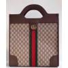 Gucci Ophidia GG medium top handle tote 547941 Dark Coffee