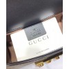 Gucci Padlock Small GG Bees Shoulder Bag 409487 Coffee